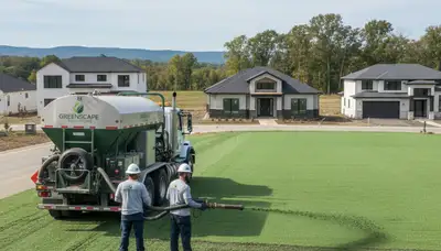 Professional hydroseeding for new lawns in New Orleans, LA by Chop Chop Landscaping