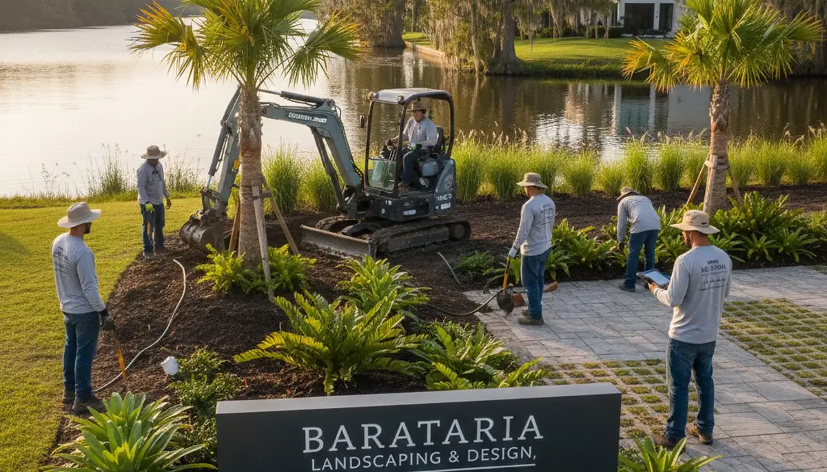 New Orleans, LA landscaping design and maintenance for a professional residential yard