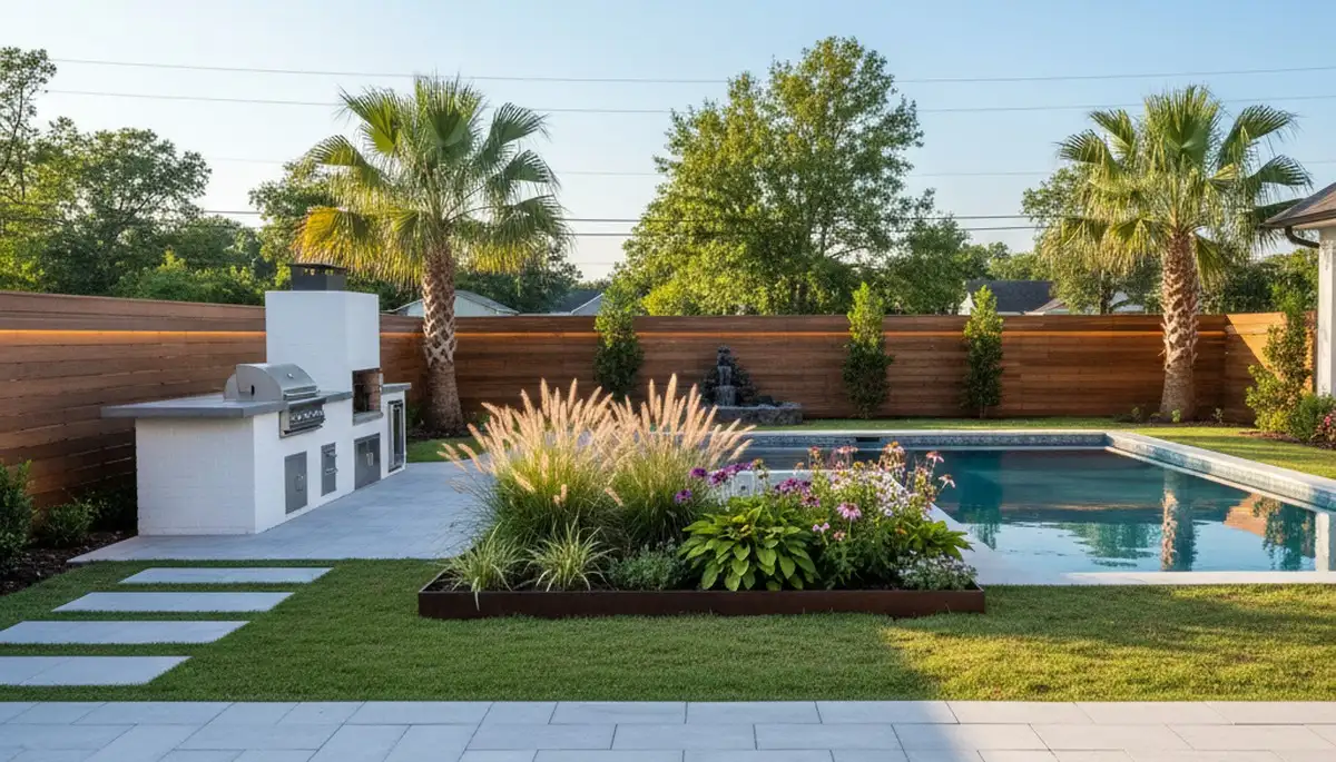 New Orleans, LA landscaping design and installation for a professional residential outdoor space