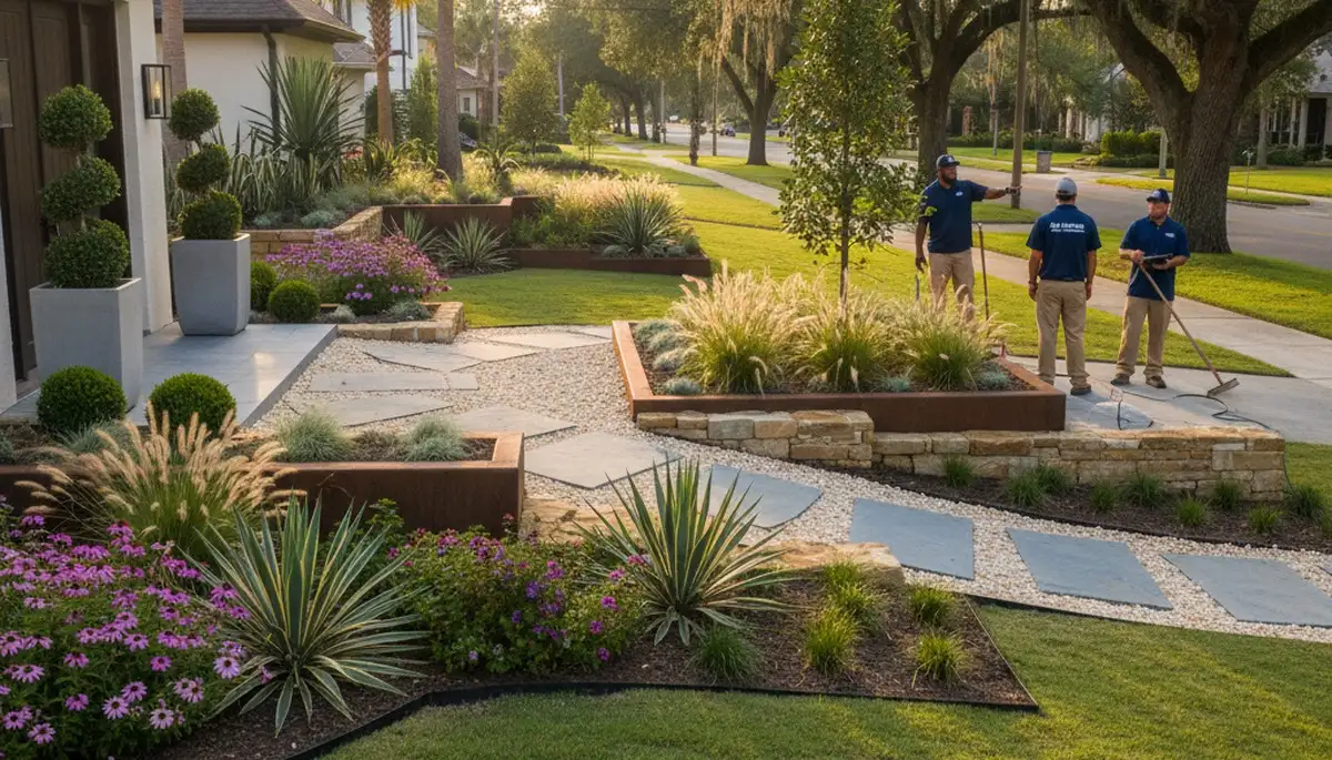 Professional landscaping design service in New Orleans, LA for residential and commercial properties